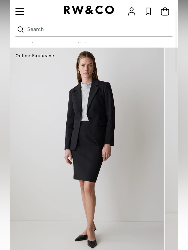 Rw&Co. Black Pencil Skirt
